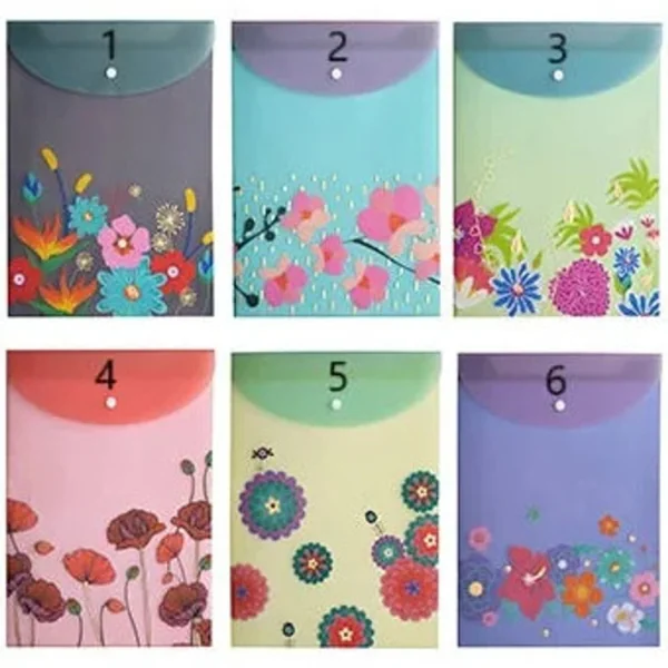 PASTA VERTICAL BOTÃO FLOWERS SELECT