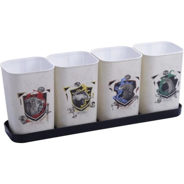 ACESSORIO PARA MESA HARRY POTTER PORTA LAPIS 4PCS - PLASUTIL