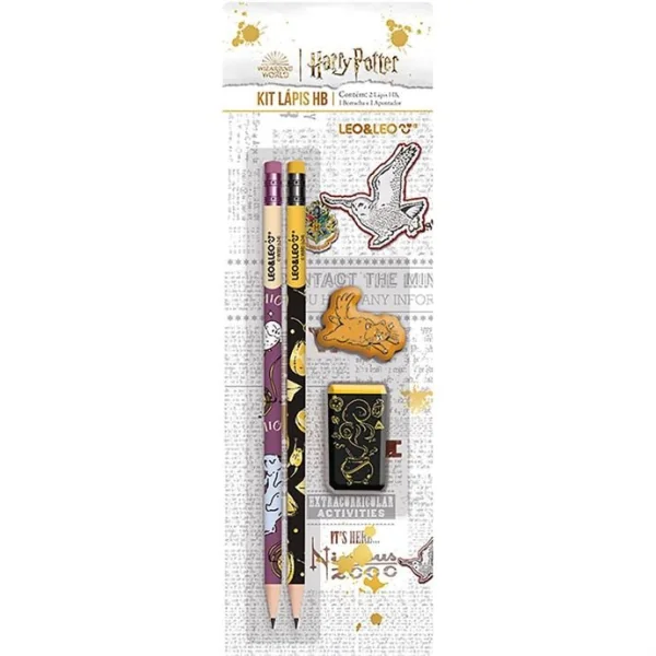 KIT ESCOLAR HARRY POTTER HB C/ 04 PECAS - LEONORA