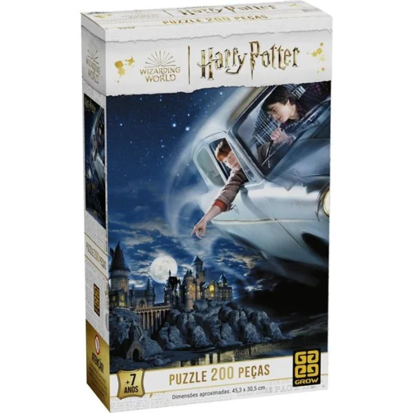 QUEBRA-CABECA CARTONADO HARRY POTTER 200 PECAS