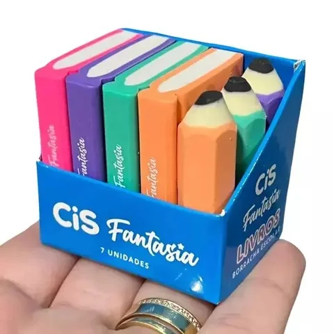BORRACHA CIS FANTASIA LIVROS+LAPIS