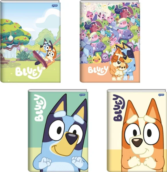 CADERNO BROCHURA 1/1 80FLS BLUEY