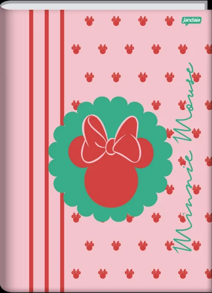 CADERNO BROCHURA 1/1 80FLS MINNIE ARTS
