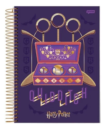 CADERNO ESPIRAL 1/4 96FLS HARRY POTTER