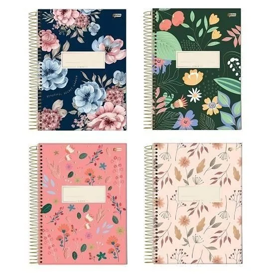 CADERNO ESPIRAL 1/8 80FLS LIBERTY