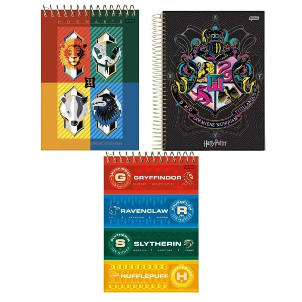 CADERNO ESPIRAL 1/4 80FLS HARRY POTTER