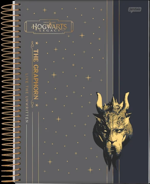 CADERNO ESPIRAL 1/1 80FLS HOGWARTS LEGACY