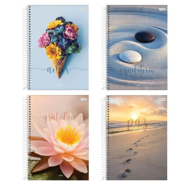 CADERNO ESPIRAL 1/1 80FLS PAZ