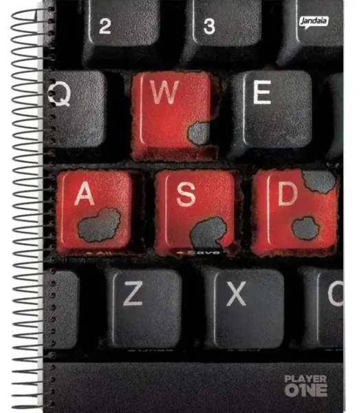 CADERNO ESPIRAL 1/1 80FLS PLAYER