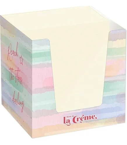 FOLHAS 83X83MM PARA ANOTACAO 600FLS LA CREME