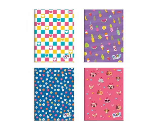 CADERNO BROCHURA 1/1 48F POP COLLECTION
