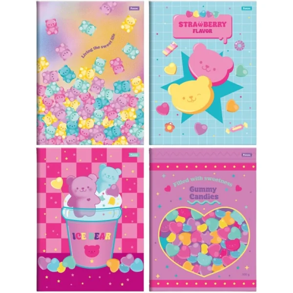 CADERNO BROCHURA 1/1 80F SUGAR RUSH