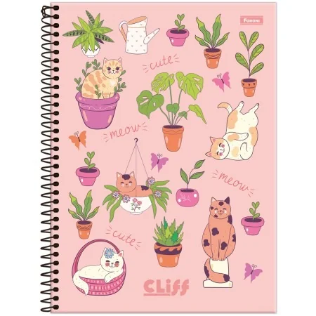 CADERNO UNIVERSITARIO 1/1 80F CLIFF FEMININO