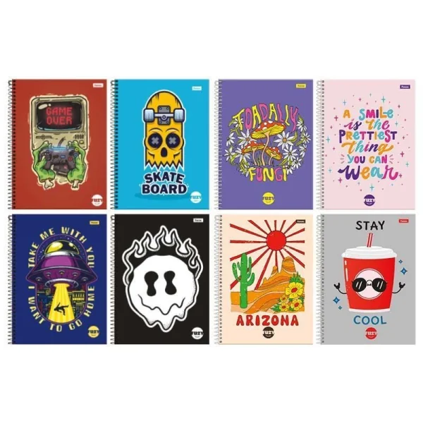 CADERNO UNIVERSITARIO 1/1 80F FUZY