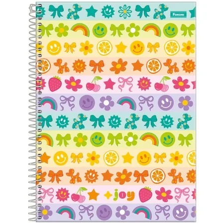 CADERNO UNIVERSITARIO 1/1 80F JOYFUL MIND