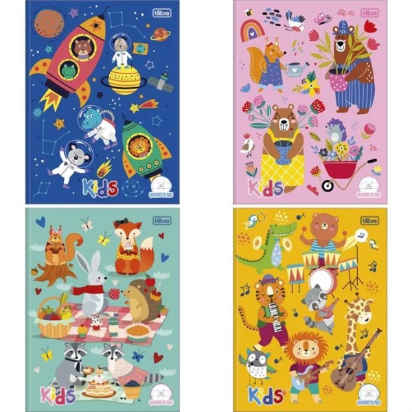 CADERNO QUADRICULADO 1/1 KIDS 40FLS