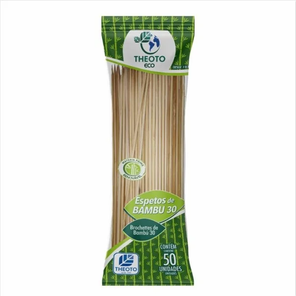 ESPETO MADEIRA BAMBU 30CMX4MM