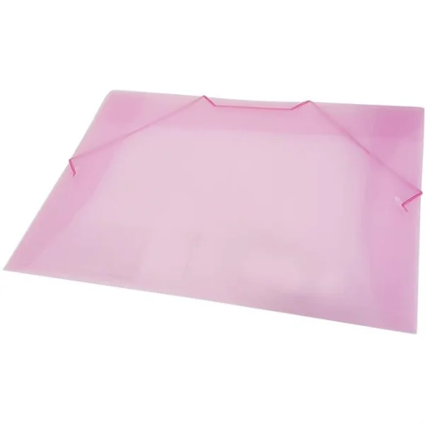 PASTA ABA ELASTICA PLASTICA OFICIO ROSA