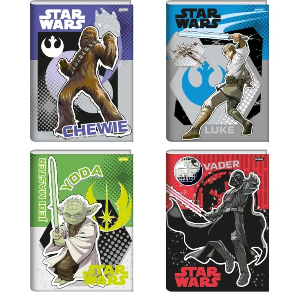 CADERNO BROCHURA 80FLS STAR WARS