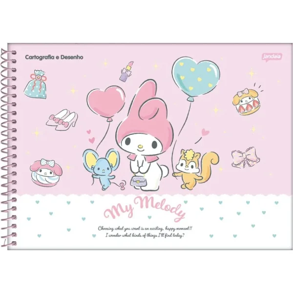 CADERNO DESENHO 80FLS MY MELODY