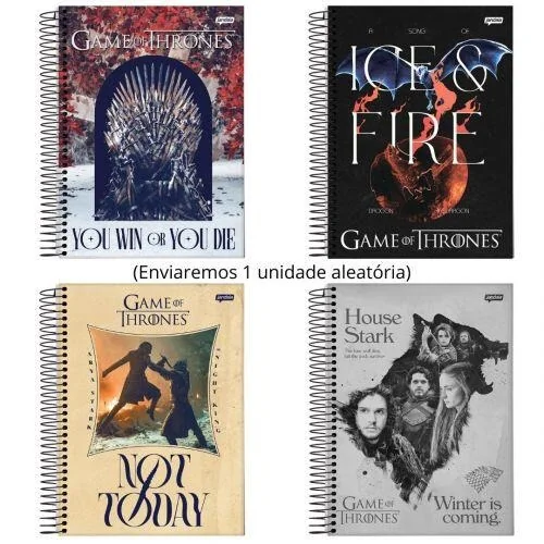 CADERNO ESPIRAL 1/1 80FLs GAME OF THRONES