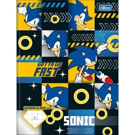 CADERNO BROCHURA QUADRICULADO 1.0 SONIC