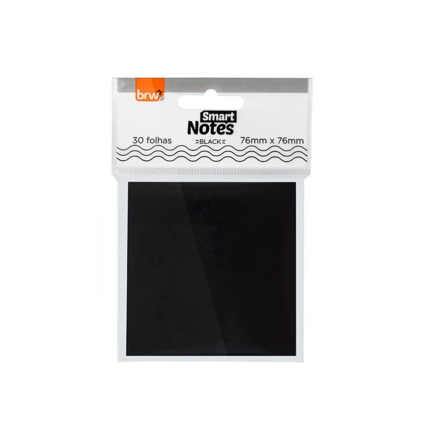 BLOCO SMART NOTES 76X76MM- PRETO