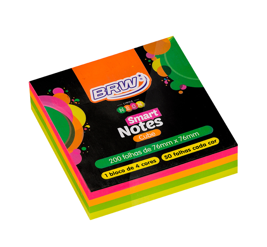 BLOCO CUBO SMART NOTES CUBE 76X76MM - COR SOUL -200FLS