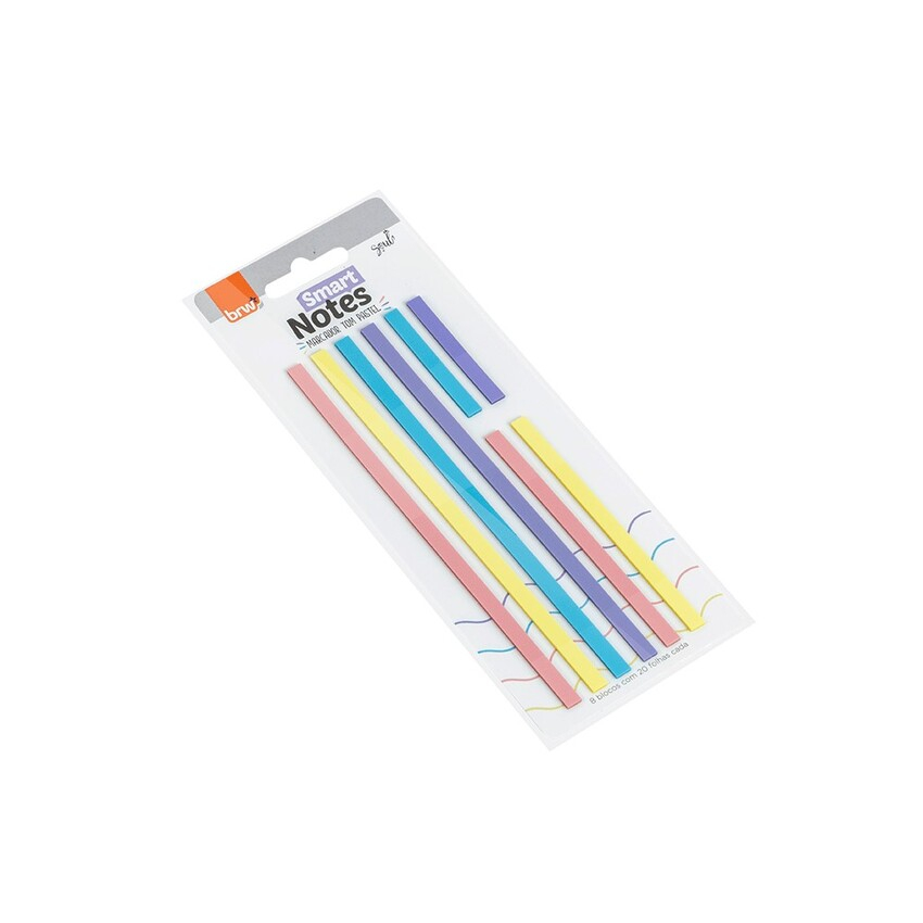 FITAS BLOCO SMART NOTES MARCA-TEXTO COR PASTEL