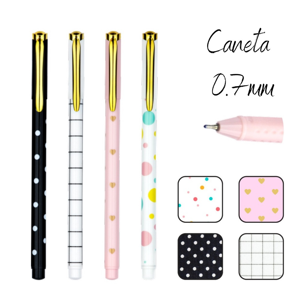 CANETA ESFEROGRÁFICA 0.7MM - ESTAMPADA