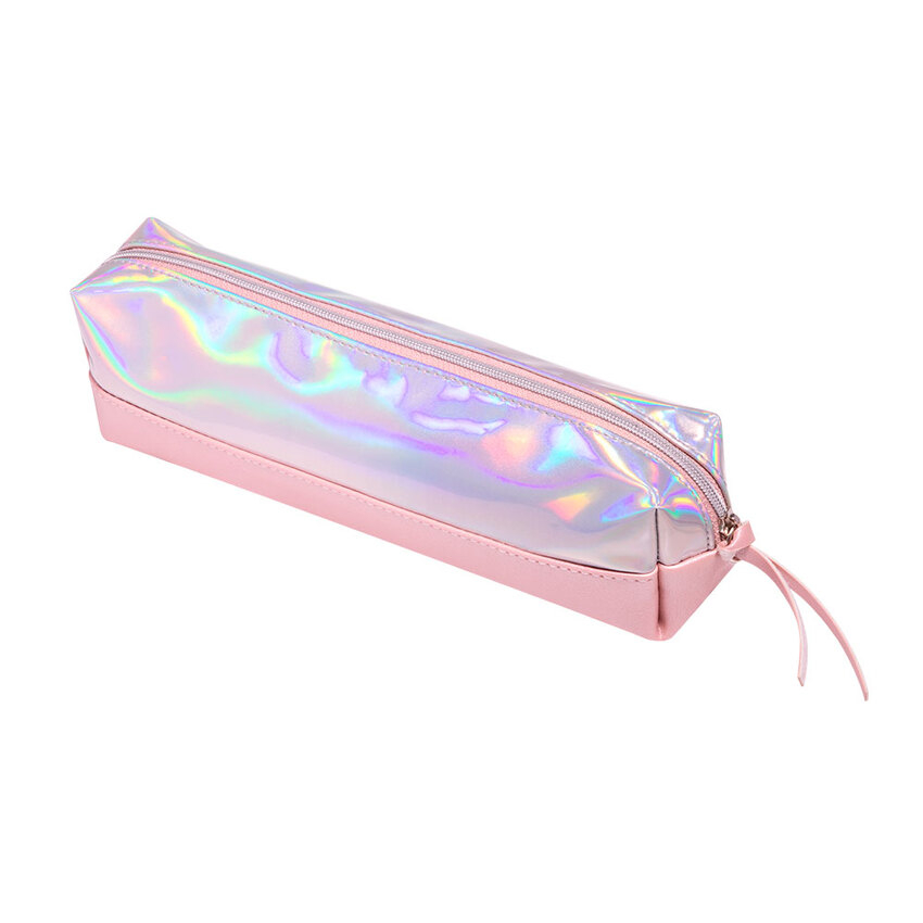 ESTOJO HOLOGRÁFICO e ROSA CLARO