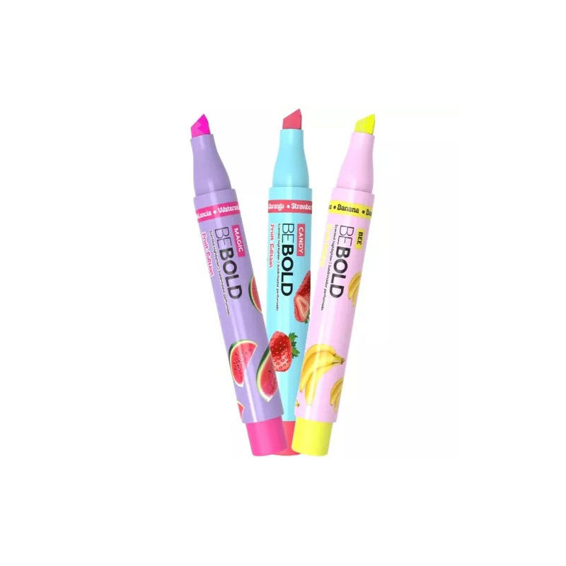 BE BOLD Embalagem Picolé FRUIT EDITION - BANANA, MORANGO, MELANCIA - PCT/03