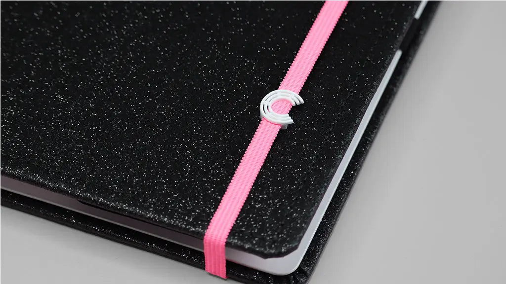 CADERNO INTELIGENTE LETS GLITTER NEON BLACK - A5
