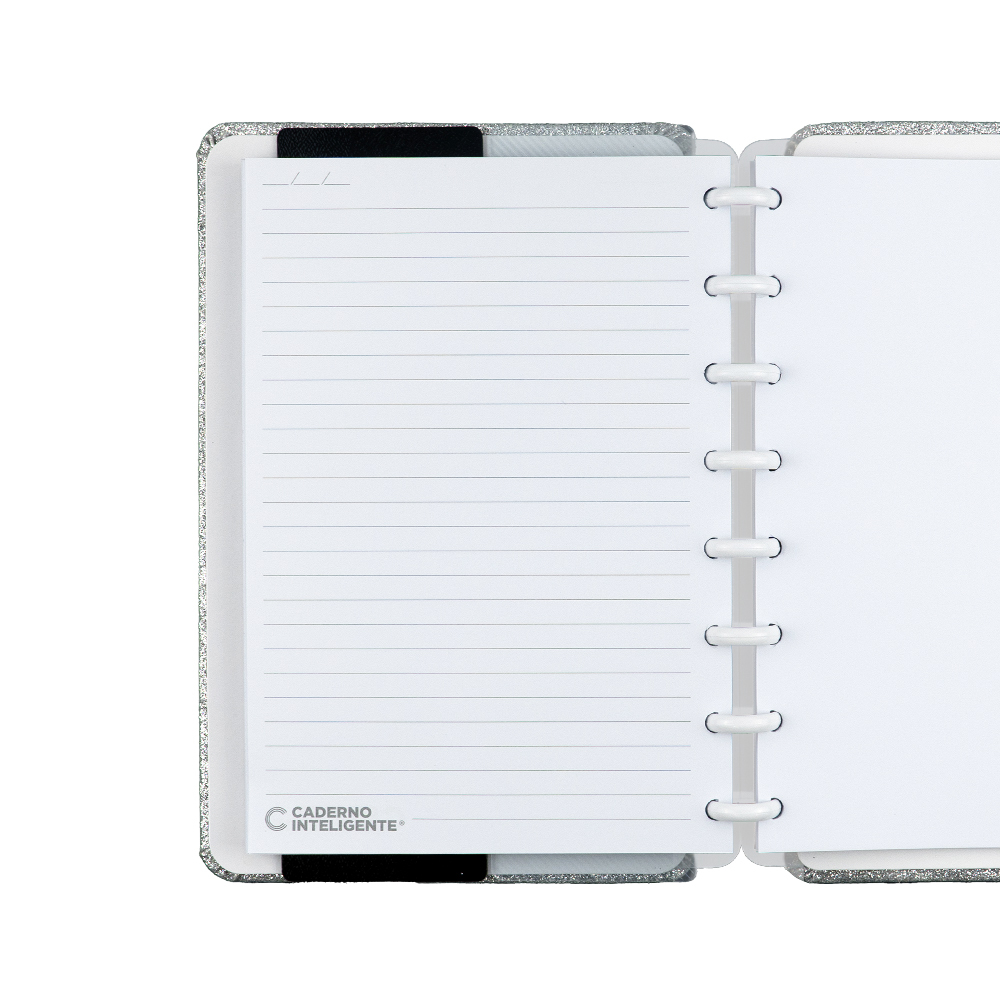 CADERNO INTELIGENTE LETS GLITTER SILVER 2.0 - A5
