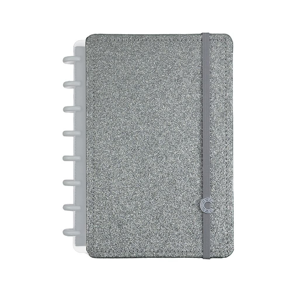 CADERNO INTELIGENTE LETS GLITTER SILVER 2.0 - MEDIO