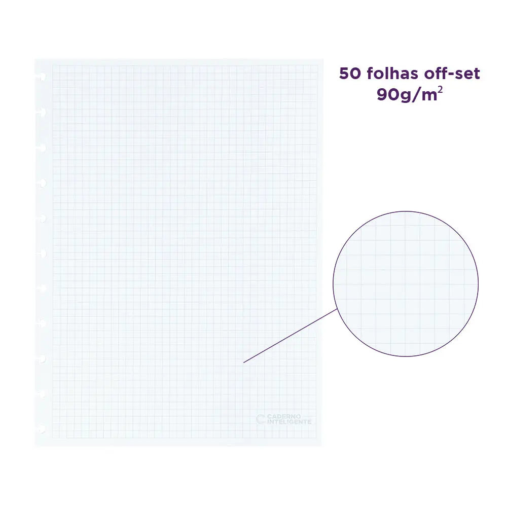 REFIL QUADRICULADO - MEDIO 90G