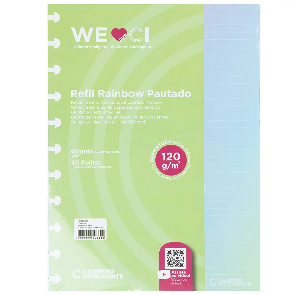 REFIL RAINBOW - MEDIO 120G