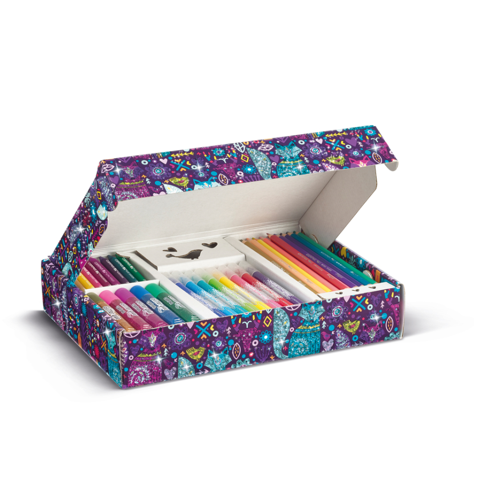 KIT DE COLORAÇÃO MAPED - GLITTER 31 PEÇAS