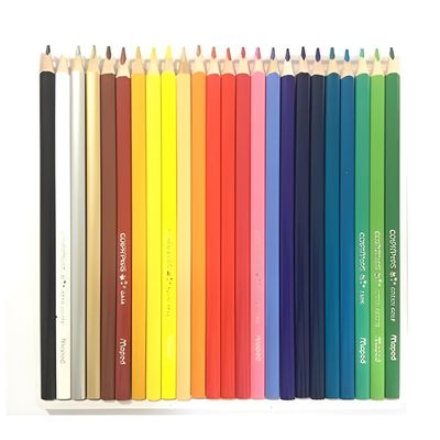 LÁPIS DE COR MAPED - 24 CORES + 3 LÁPIS GRAFITE