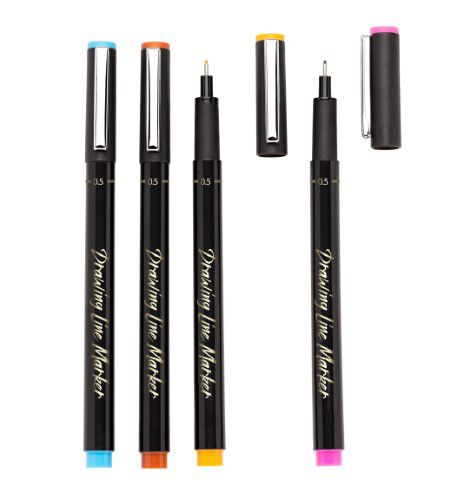 CANETA ARTÍSTICA 0,5MM BOLSA C/9 CORES