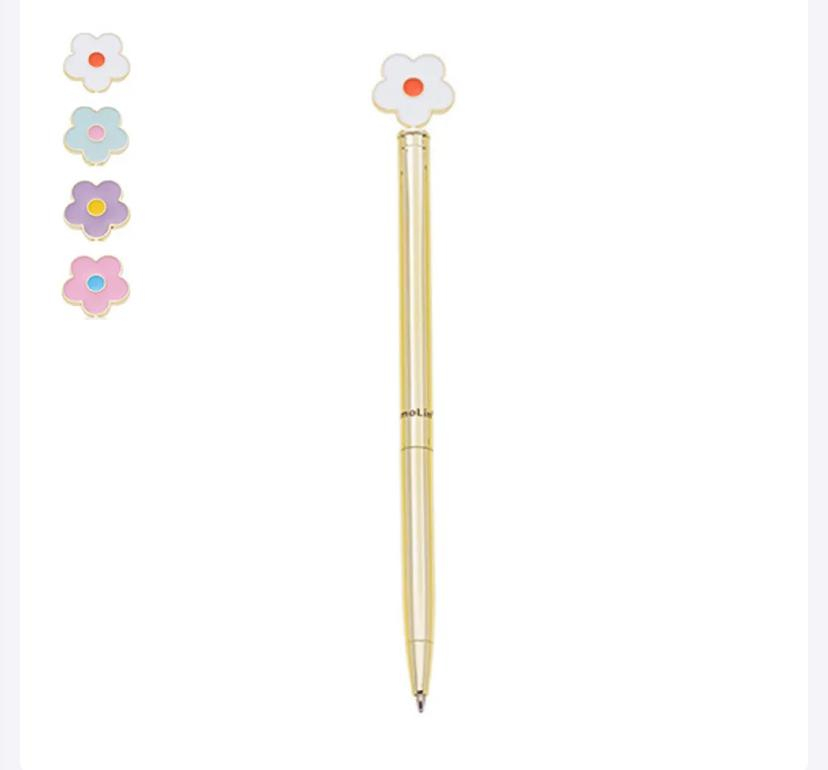 CANETA METÁLICA LOVE DAISY 1.0MM
