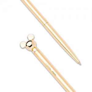 CANETA METALICA DOURADA - MICKEY