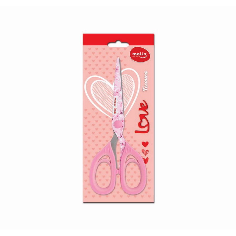 TESOURA LOVE FLOWERS OFFICE 18CM