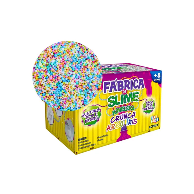FÁBRICA DE SLIME - KIMELEKA CRUNCH ARCO ÍRIS