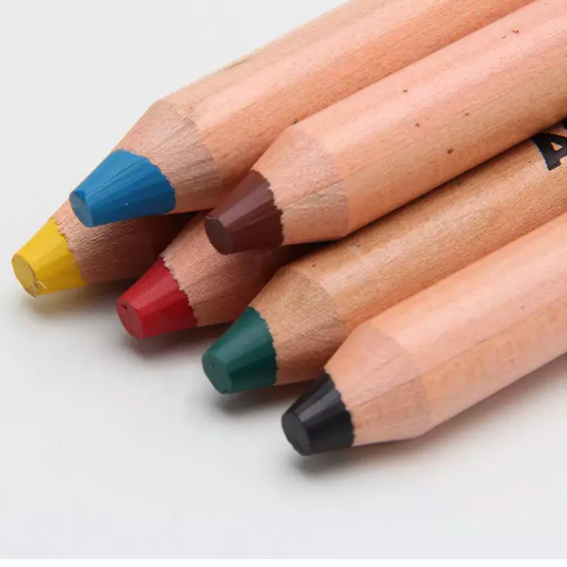 LÁPIS DE COR JUMBO ACRILEX - 6 CORES