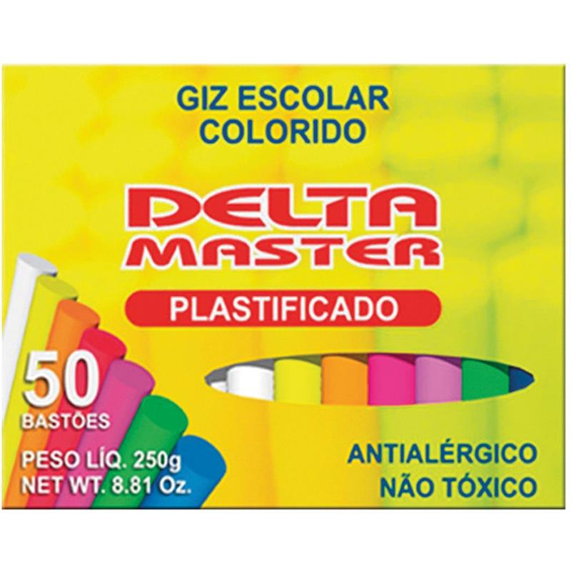 GIZ ESCOLAR COLORIDO - 1un