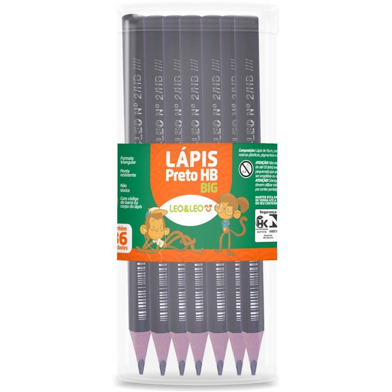 LÁPIS PRETO JUMBO HB 17,5CM - 1un