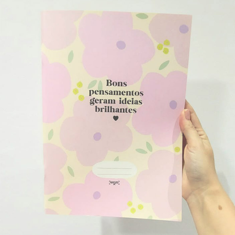 CADERNO FLEX UNIVERSITÁRIO - 01 MATÉRIA (BONS PENSAMENTOS)