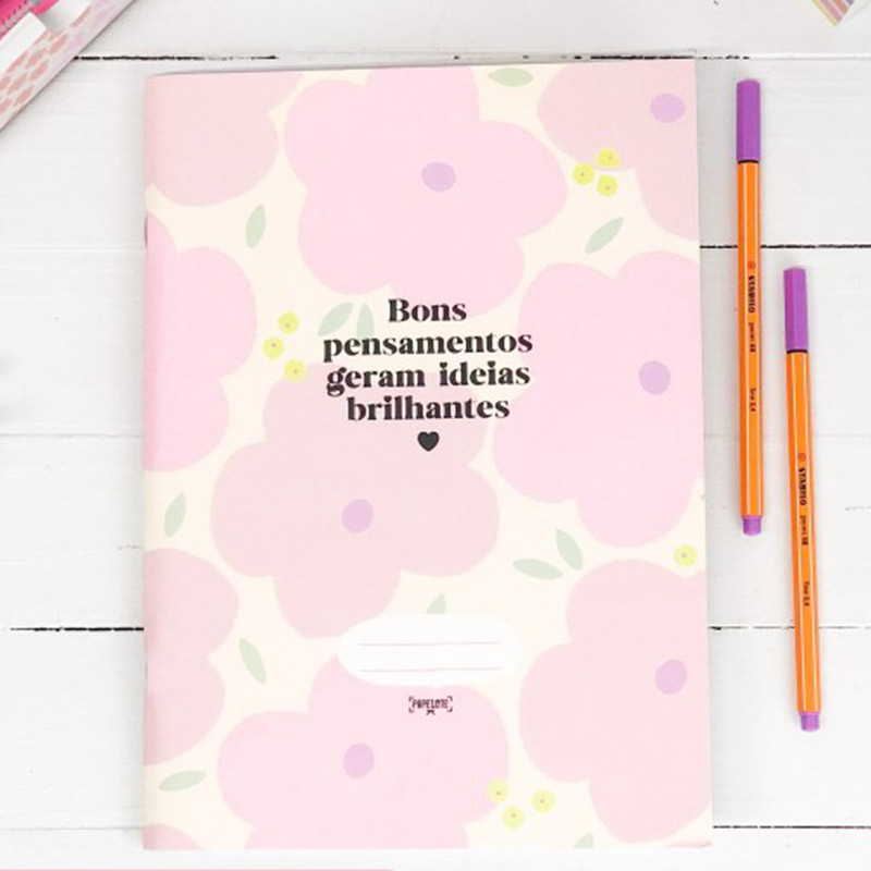 CADERNO FLEX UNIVERSITÁRIO - 01 MATÉRIA (BONS PENSAMENTOS)