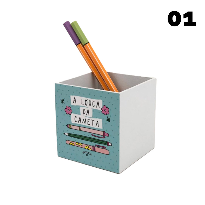 PORTA LÁPIS - DIVERSAS ESTAMPAS